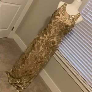 Belle by Badgley Mischka sequin gown